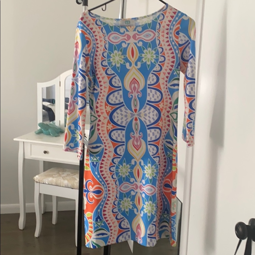 Angela Moore patterned dress